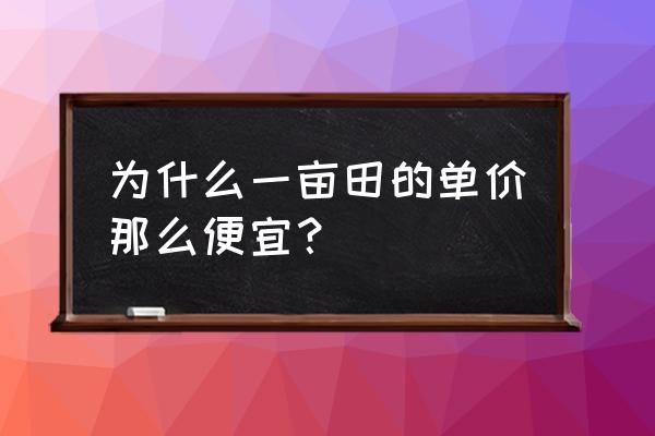 一亩田报价是批发价吗 为什么一亩田的单价那么便宜？