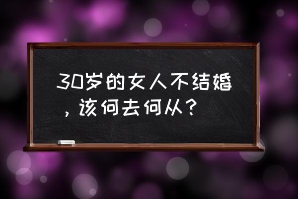 探秘约会软件可靠吗 30岁的女人不结婚，该何去何从？