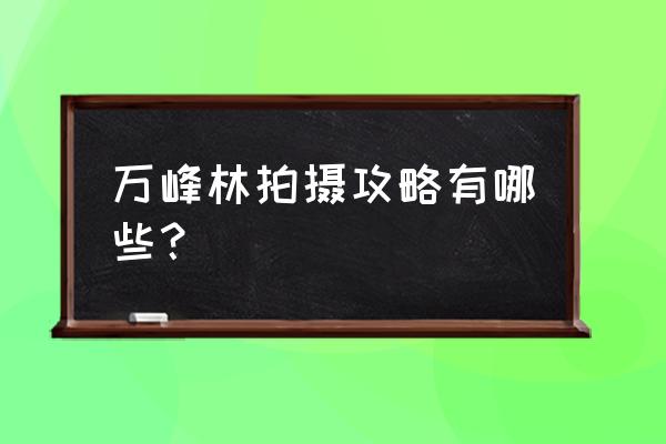 贵州兴义万峰林旅游攻略 万峰林拍摄攻略有哪些？