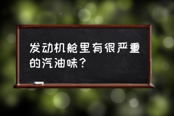 车内有汽油味要怎么解决 发动机舱里有很严重的汽油味？