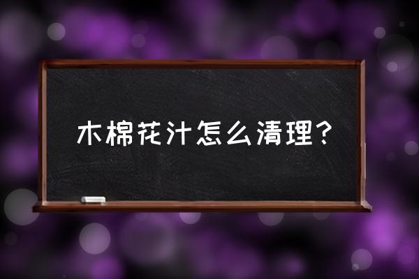 汽车被树汁粘了怎么搞 木棉花汁怎么清理？