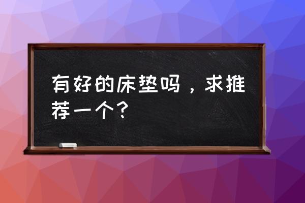 玩具商怎么使用木制飞翼 有好的床垫吗，求推荐一个？