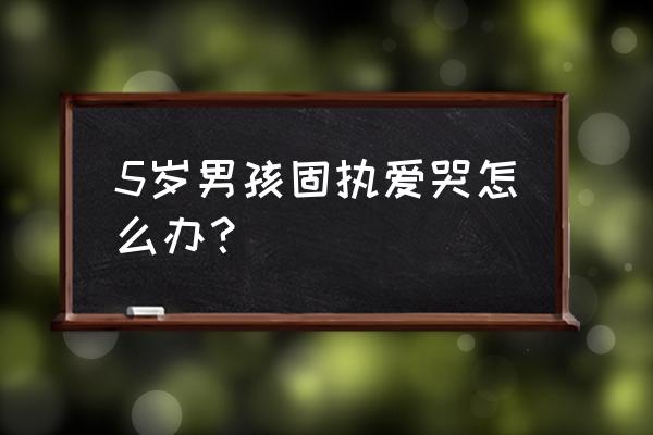 性格执拗的孩子怎么管教 5岁男孩固执爱哭怎么办？