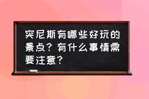 去突尼斯旅游需要准备些什么东西 突尼斯有哪些好玩的景点？有什么事情需要注意？