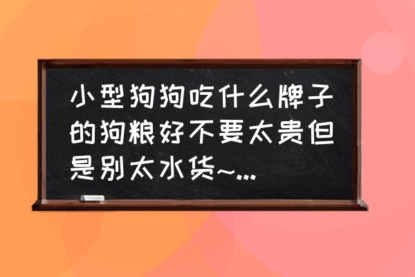 宝路狗粮适合什么狗吃 小型狗狗吃什么牌子的狗粮好不要太贵但是别太水货~物美价廉~？